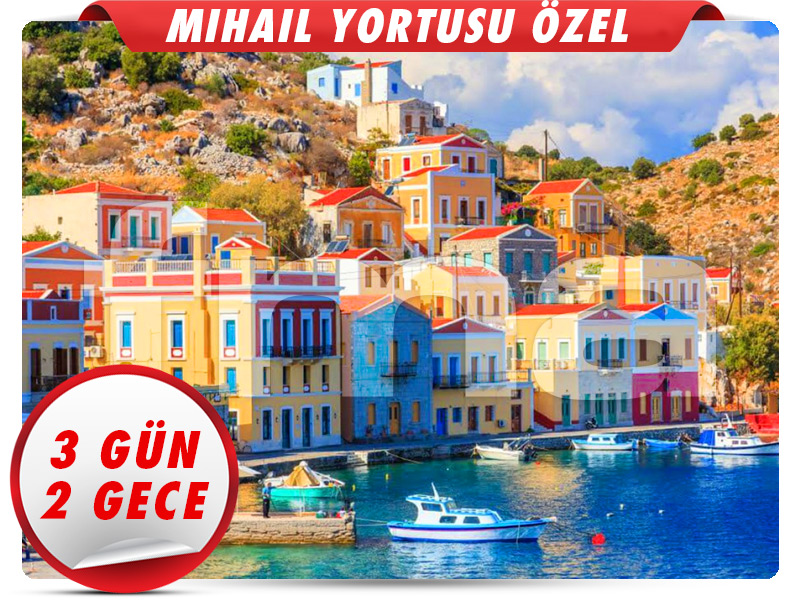 3 ADA BİRDEN ''KOS - SYMI - RODOS TURU'' 3 Gün - 2 Gece
