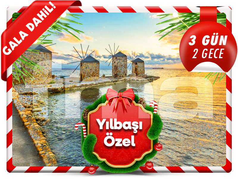Büyük SAKIZ (CHIOS) ADASI ''YILBAŞI ÖZEL'' Yeni Yıl Eğlencesi Dahil!