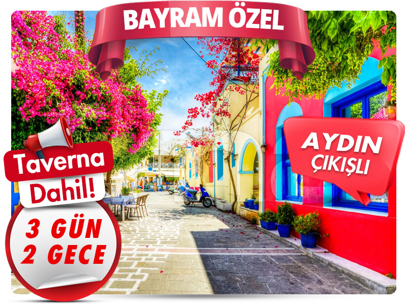 MEGA KOS ADASI TURU ''Bayram Özel'' 3 Gün - 2 Gece (Aydın Çıkışlı)
