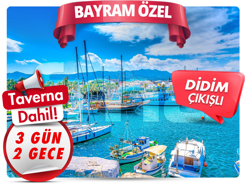 MEGA KOS ADASI TURU ''Bayram Özel'' 3 Gün - 2 Gece (Didim Çıkışlı)