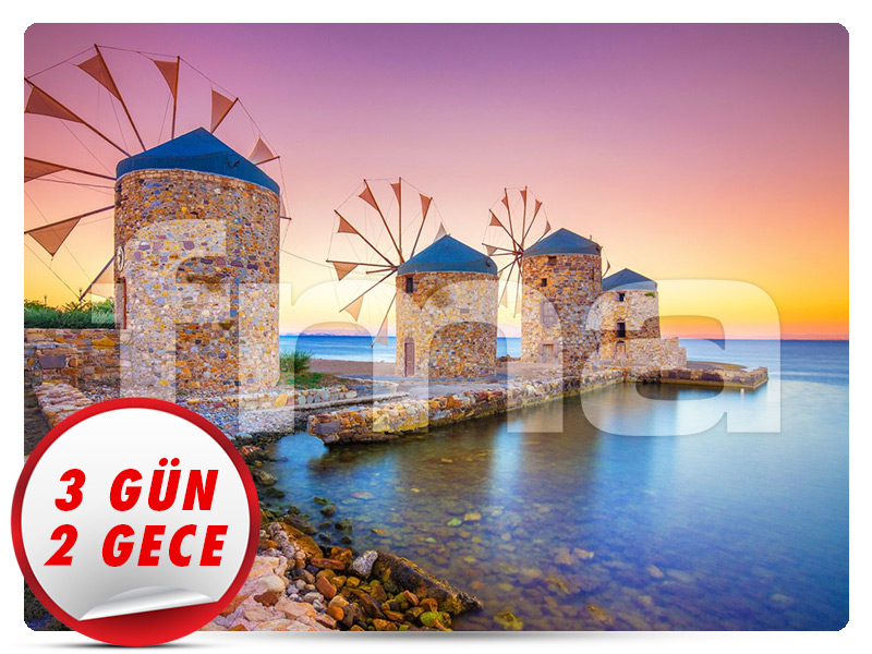 Büyük SAKIZ (CHIOS) ADASI - 3 Gün - 2 Gece (Haziran)