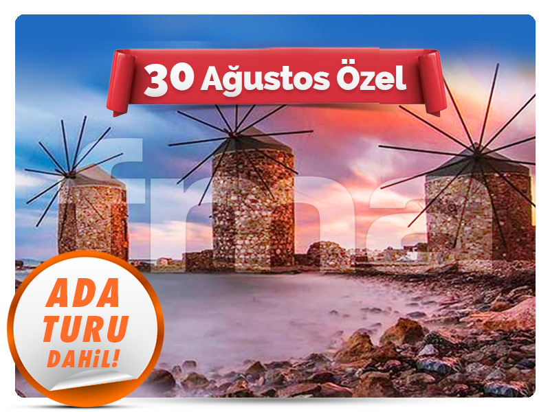 Çeşme Çıkışlı Günübirlik GÜNEY SAKIZ ADASI TURU ''30 Ağustos Özel''