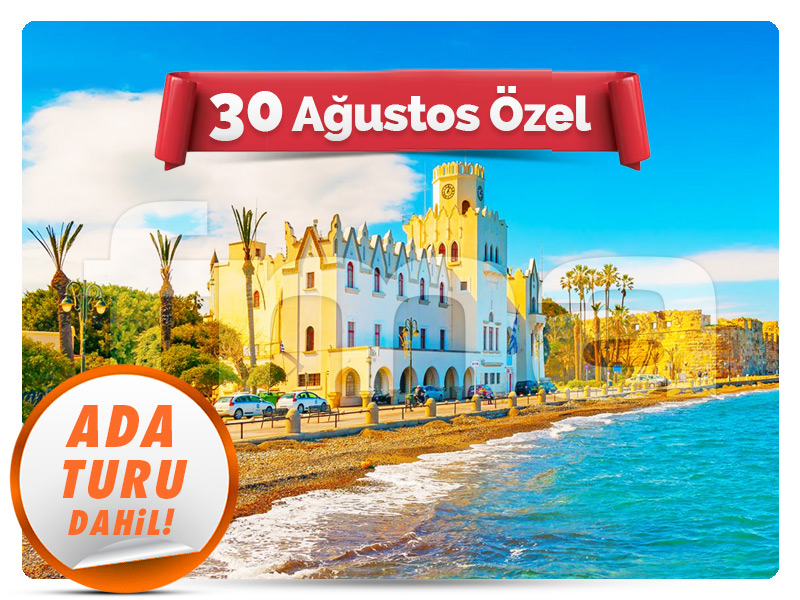 Bodrum Çıkışlı Günübirlik KOS ADASI TURU ''30 Ağustos Özel''