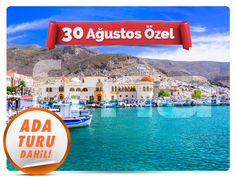 İzmir Çıkışlı Günübirlik KALYMNOS ADASI TURU ''30 Ağustos Özel''